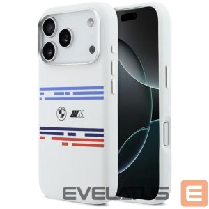 Другие товары BMW  BMW M Silicon Horizontal Line MagSafe Case for iPhone 17 Pro - White 