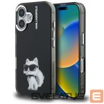 Другие товары Karl Lagerfeld  Karl Lagerfeld IML Aquarelle Choupette & Logo iPhone 16 Case - Black 