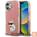 Другие товары Karl Lagerfeld  Karl Lagerfeld IML Aquarelle Choupette & Logo iPhone 16 Case - Pink 