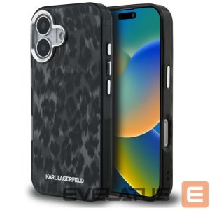 Другие товары Karl Lagerfeld  Karl Lagerfeld IML Leopard Pattern MagSafe Case for iPhone 16 - Black 