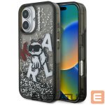 Другие товары Karl Lagerfeld  Karl Lagerfeld Liquid Glitter Choupette Logo iPhone 16 Case - Black 