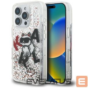 Другие товары Karl Lagerfeld  Karl Lagerfeld Liquid Glitter Choupette Logo Case for iPhone 16 Pro - Clear 