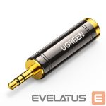 Переходник Ugreen  Ugreen adapter 3.5mm audio adapter (male) to 6.35mm mini jack (female) gray (AV168) Grey