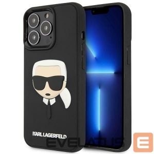 Чехол на заднюю панель Karl Lagerfeld  Karl Lagerfeld KLHCP14LKH3DBK iPhone 14 Pro 6.1 "black / black hardcase 3D Rubber Karl`s Head 