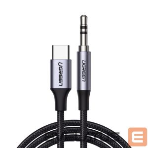 Кабель Ugreen  cable USB C - mini jack 3.5mm 1m (AV143) Grey