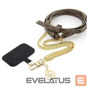 Чехол на заднюю панель Guess  Guess 4G Chain CBDY Strap - brown 