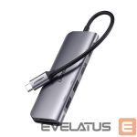 Кабель Ugreen  Ugreen CM195 ​​6in1 adapter USB-C - HDMI / 2x USB-A 3.0 / USB-C PD / SD / TF reader - gray 