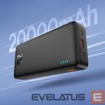 Внешний аккумулятор Baseus  Baseus Airpow 20W 20000mAh Power Bank with Baseus Simple Series USB-A - USB-C 50cm Cable - Black 