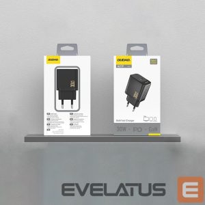 Адаптер Dudao  Dudao A27P 30W PD GaN USB-C Wall Charger - Black 