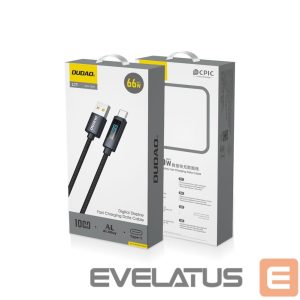 Кабель Dudao  Dudao L7T USB-A - USB-C 66W Cable with LED Display 1m - Black 