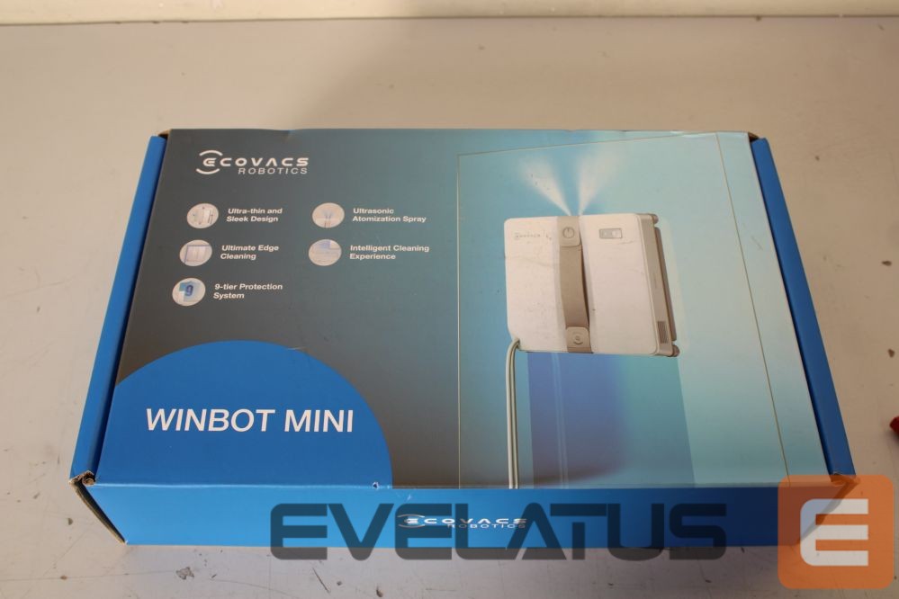Портативный компьютер Ecovacs SALE OUT. Window cleaning robot WINBOT MINI, Auto-Spray, Steady climbing system, WIN-SLAM 3.0, Grey | Windows Cleaner Robot | WINBOT MINI GREY | Corded | Grey | DAMAGED PACKAGING, USED, DIRTY, USED LIQUID BOTTLE