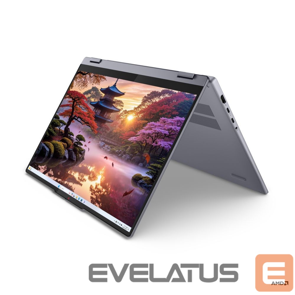 Портативный компьютер Lenovo IdeaPad 5 2-in-1 16AKP10 | Luna Grey | 16 " | IPS | Touchscreen | WUXGA | 1920 x 1200 pixels | Glossy | AMD Ryzen AI 7 | 350 | 16 GB | Soldered LPDDR5x | Solid-state drive capacity 512 GB | AMD Radeon 860M Graphics | Windows 11 Home | 802.11ax | Bluetooth version 5.3 | Keyboard language English | Keyboard backlit | Warranty 24 month(s) | Battery warranty 12 month(s)