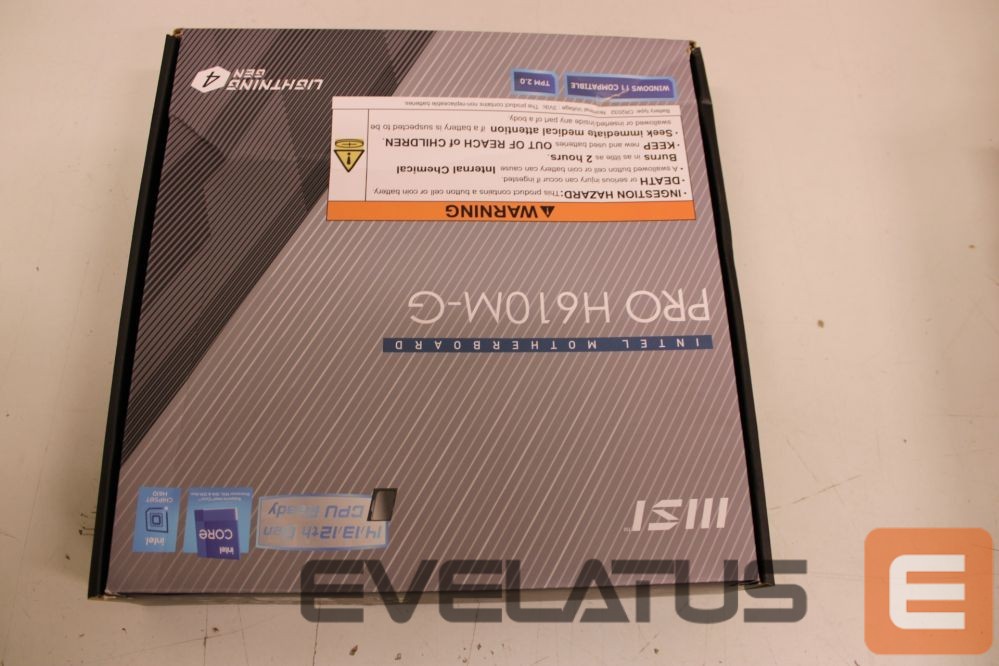 Материнская плата для процессоров Intel MSI SALE OUT. PRO H610M-G | PRO H610M-G | Processor family Intel | Processor socket LGA1700 | DDR5 | Supported hard disk drive interfaces SATA, M.2 | Number of SATA connectors 4 | DAMAGED PACKAGING