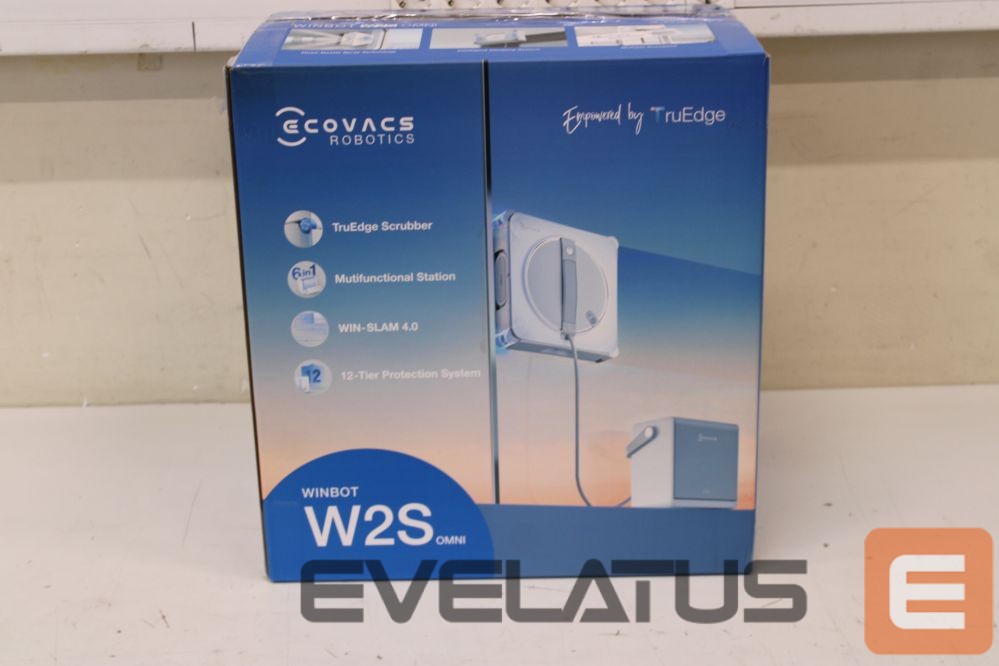 Портативный компьютер Ecovacs SALE OUT. WINBOT W2S OMNI Window cleaning robot, White/Silver | Window Cleaning Robot | WINBOT W2S OMNI | Corded | 8000 Pa | White | USED, DIRTY