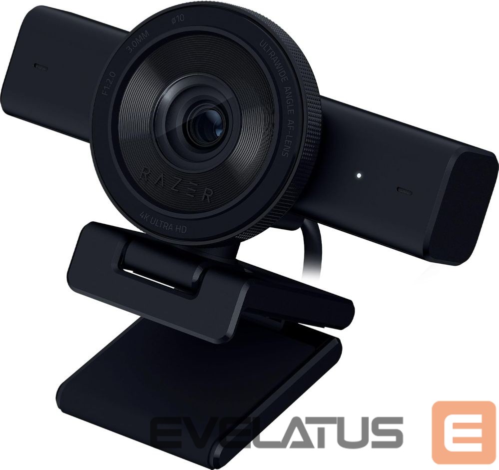 Веб камера Razer | Webcam | Kiyo V2 | MJPEG up to 4K 30 FPS, 1080p 60 FPS, YUY2 up to 4K 15 FPS, 1080p 60 FPS, NV12 up to 4K 20 FPS, 1080p 60 FPS