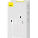 Проводные наушники Baseus  Encok H17 3.5mm minijack wired headphones White