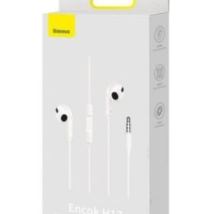 Проводные наушники Baseus  Encok H17 3.5mm minijack wired headphones White