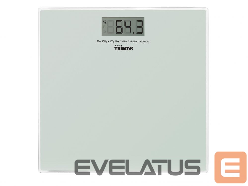 Напольные весы Tristar Bathroom scale WG-2419 Maximum weight (capacity) 150 kg, Accuracy 100 g, White