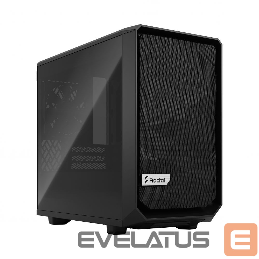 Корпус для компьютера Fractal Design Meshify 2 Nano Black TG dark tint, ITX, Power supply included No