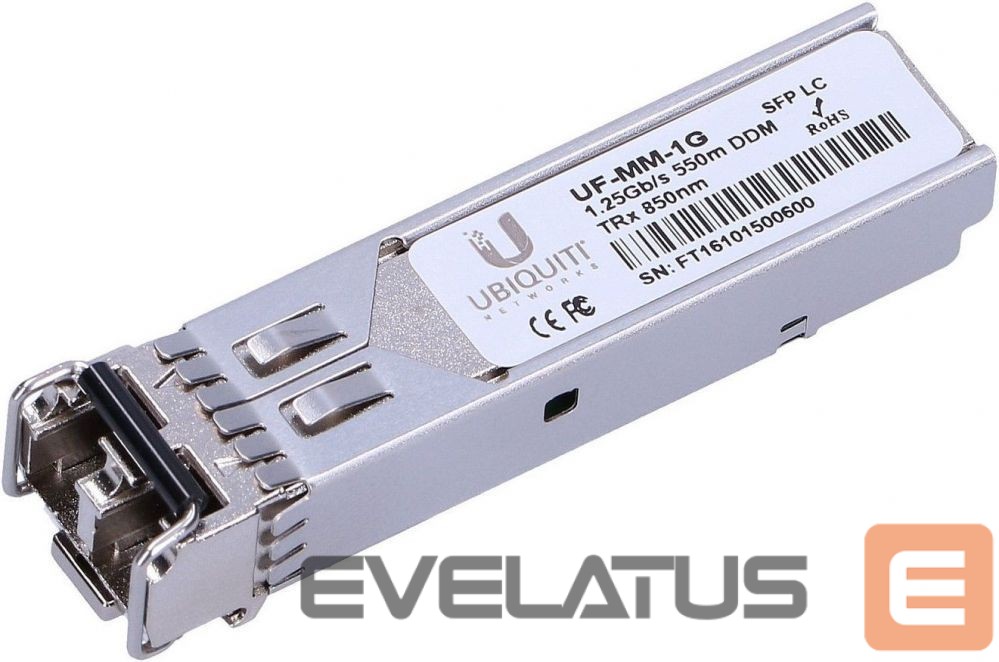 Сервер - Прочие аксессуары UBIQUITI UF-MM-1G SFP, Multi-Mode Fiber, Dual LC, 10/100/1000 Mbit/s, Wavelength 850 nm, Maximum transfer distance 550 m, (2-Pack), 0 to +70C