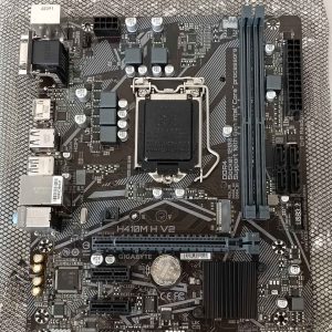 Материнская плата для процессоров Intel Gigabyte  SALE OUT.  H410M H V2 1.0 M/B  H410M H V2 1.0 M/B Processor family Intel, Processor socket LGA1200, DDR4 DIMM, Memory slots 2, Supported hard disk drive interfaces SATA, M.2, Number of SATA connectors 4, Chipset Micro ATX, Intel H, REFURBISHED WITHOUT ORIGINAL PACKAGING AND ACCESSORIES, BACKPANEL INCLUDED 