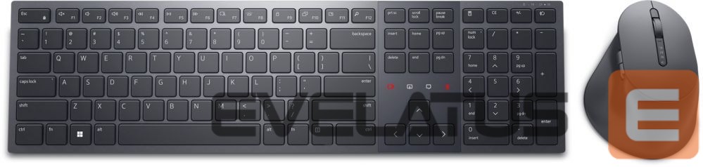 Компьютерная клавиатура Dell Premier Collaboration Keyboard and Mouse KM900 Wireless, Included Accessories USB-C to USB-C Charging cable, LT, USB-A, Graphite