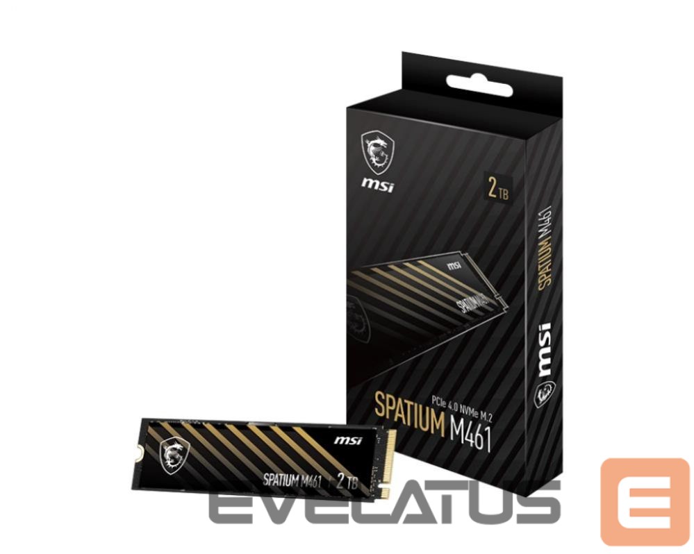 Жесткий диск SSD MSI SSD||SPATIUM M461|2TB|M.2|PCIE|NVMe|3D NAND|Write speed 4200 MBytes/sec|Read speed 5000 MBytes/sec|2.15mm|TBW 450 TB|MTBF 1500000 hours|S78-440Q550-P83