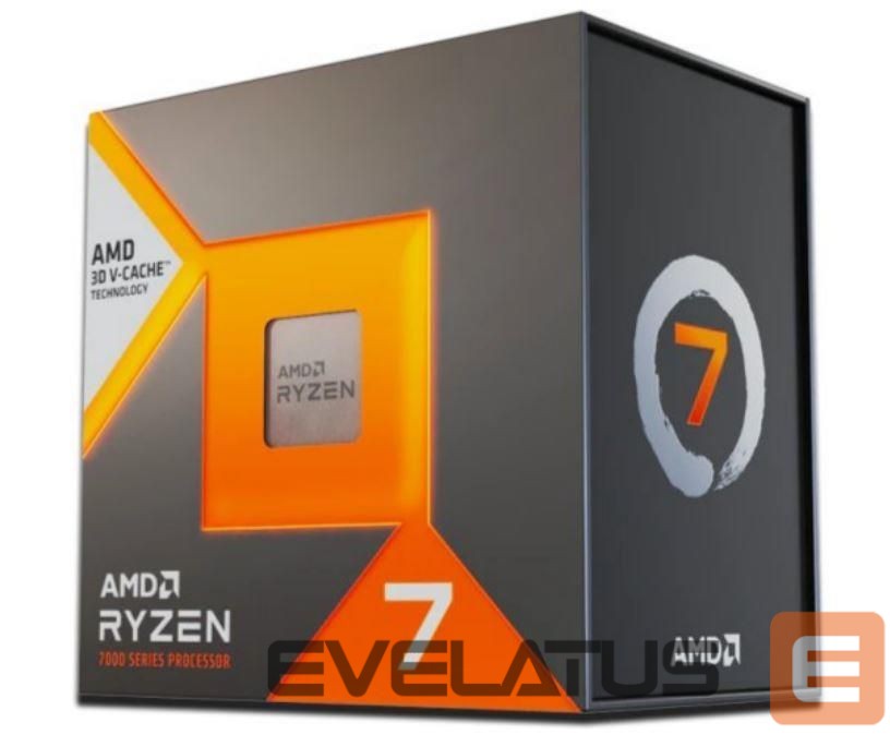 Процессор AMD CPU||Desktop|Ryzen 7|7800X3D|4200 MHz|Cores 8|96MB|Socket SAM5|120 Watts|GPU Radeon|BOX|100-100000910WOF