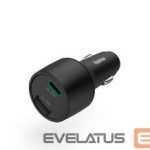 Авто зарядка Hama  Car Fast Charger, 1x USB-C, 1x USB-A, PD, 32 W Black