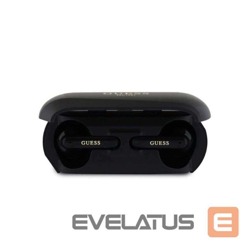 Беспроводные наушники Guess Elongated Metallic ENC TWS Wireless Earphones Black