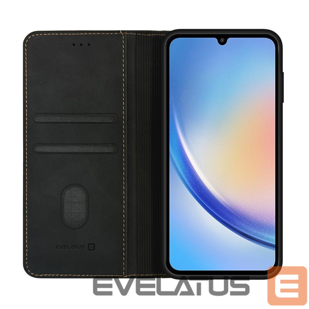 Чехол книжка Evelatus Samsung Galaxy A34 Book Case Black
