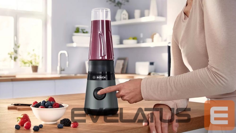 Миксеры и блендеры Bosch VitaPower ToGo Smoothie Maker MMB2111S Tabletop, 450 W, Jar material Tritan, Jar capacity 0.6 L, Ice crushing, Silver