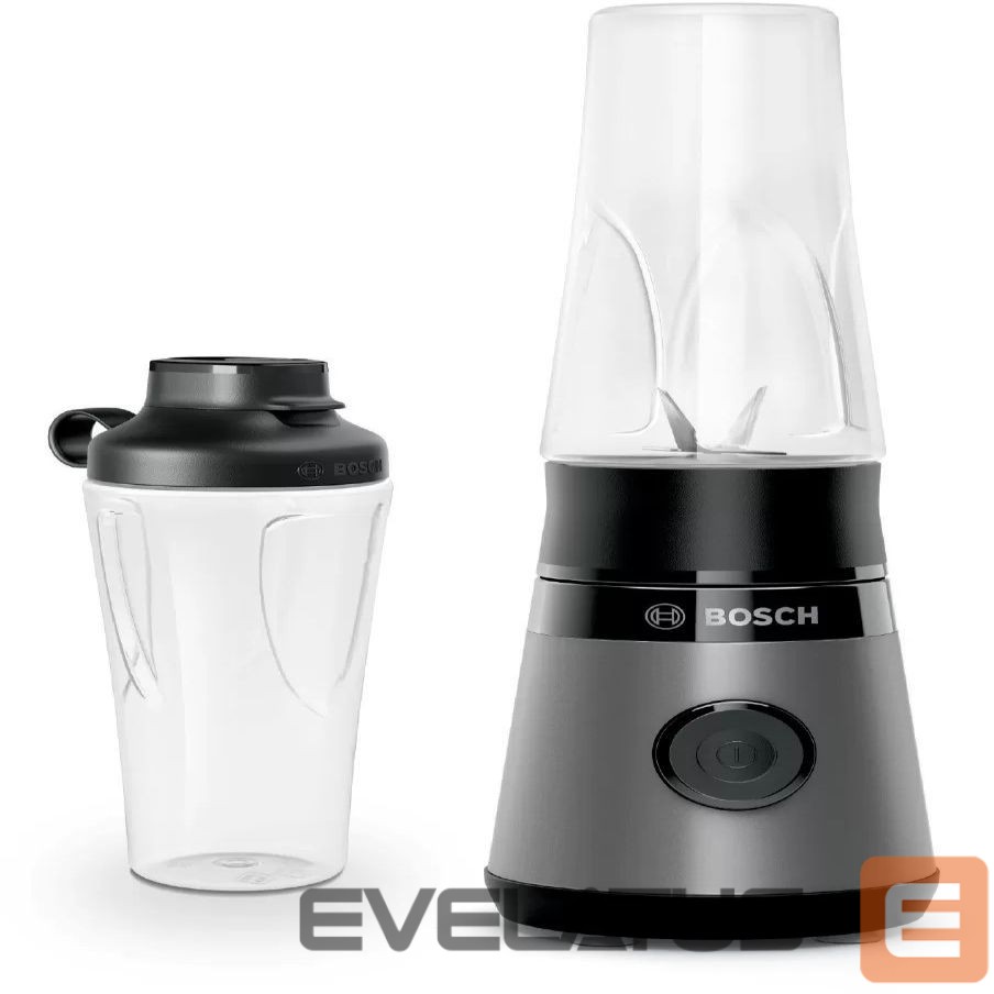 Миксеры и блендеры Bosch VitaPower ToGo Smoothie Maker MMB2111S Tabletop, 450 W, Jar material Tritan, Jar capacity 0.6 L, Ice crushing, Silver
