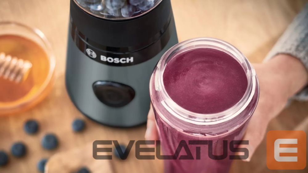 Миксеры и блендеры Bosch VitaPower ToGo Smoothie Maker MMB2111S Tabletop, 450 W, Jar material Tritan, Jar capacity 0.6 L, Ice crushing, Silver
