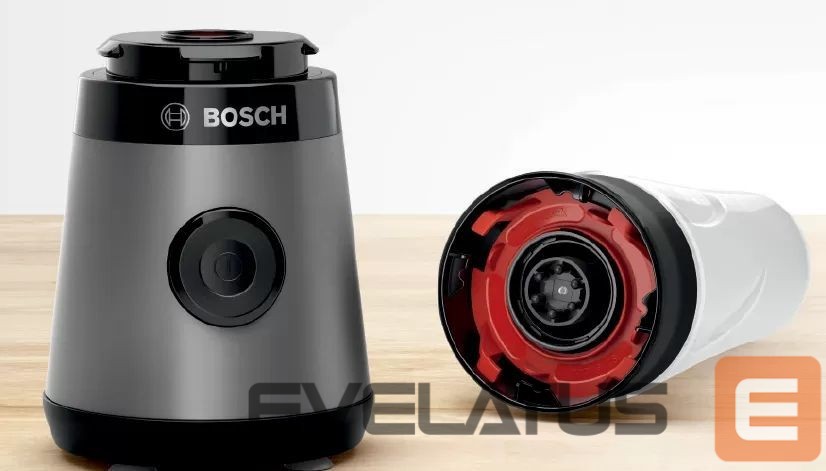 Миксеры и блендеры Bosch VitaPower ToGo Smoothie Maker MMB2111S Tabletop, 450 W, Jar material Tritan, Jar capacity 0.6 L, Ice crushing, Silver