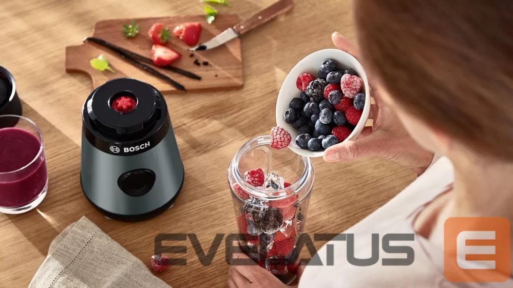 Миксеры и блендеры Bosch VitaPower ToGo Smoothie Maker MMB2111S Tabletop, 450 W, Jar material Tritan, Jar capacity 0.6 L, Ice crushing, Silver