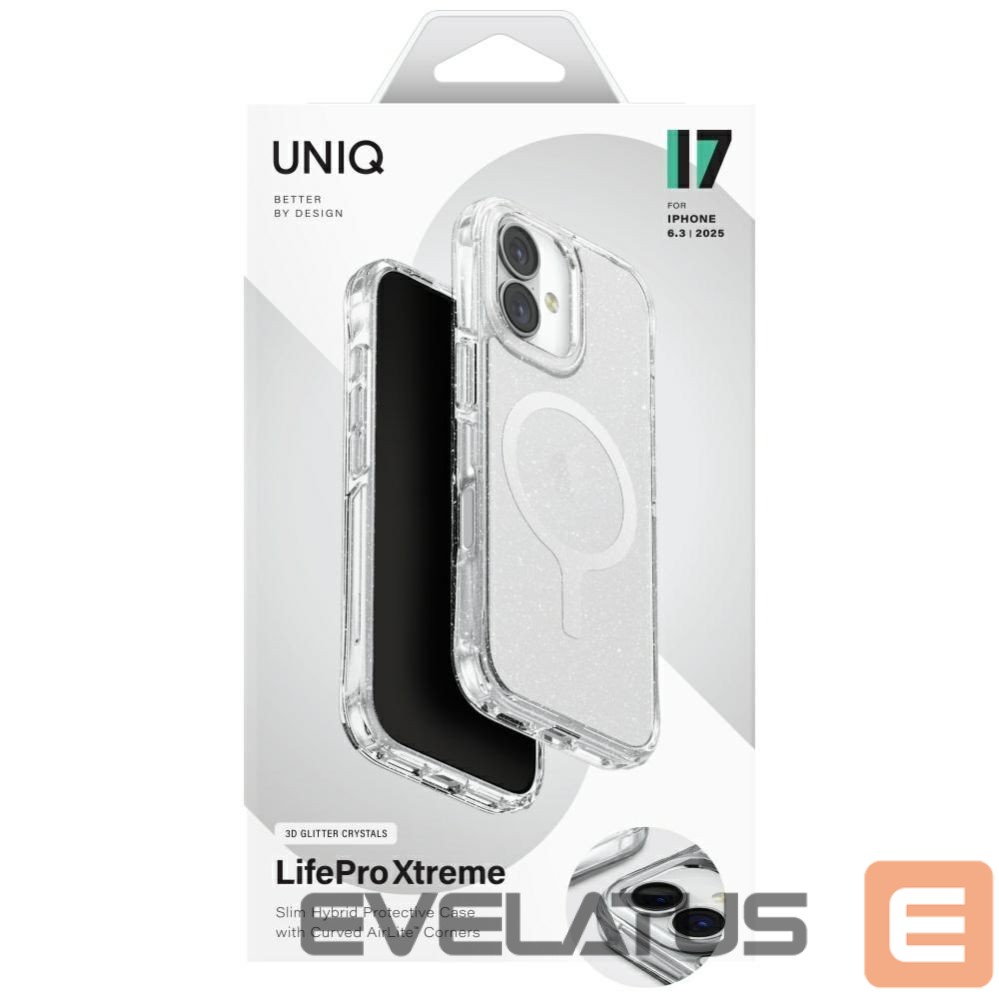 Другие товары UNIQ Uniq LifePro Xtreme Magclick Charging Case for iPhone 17 - Transparent-Glitter