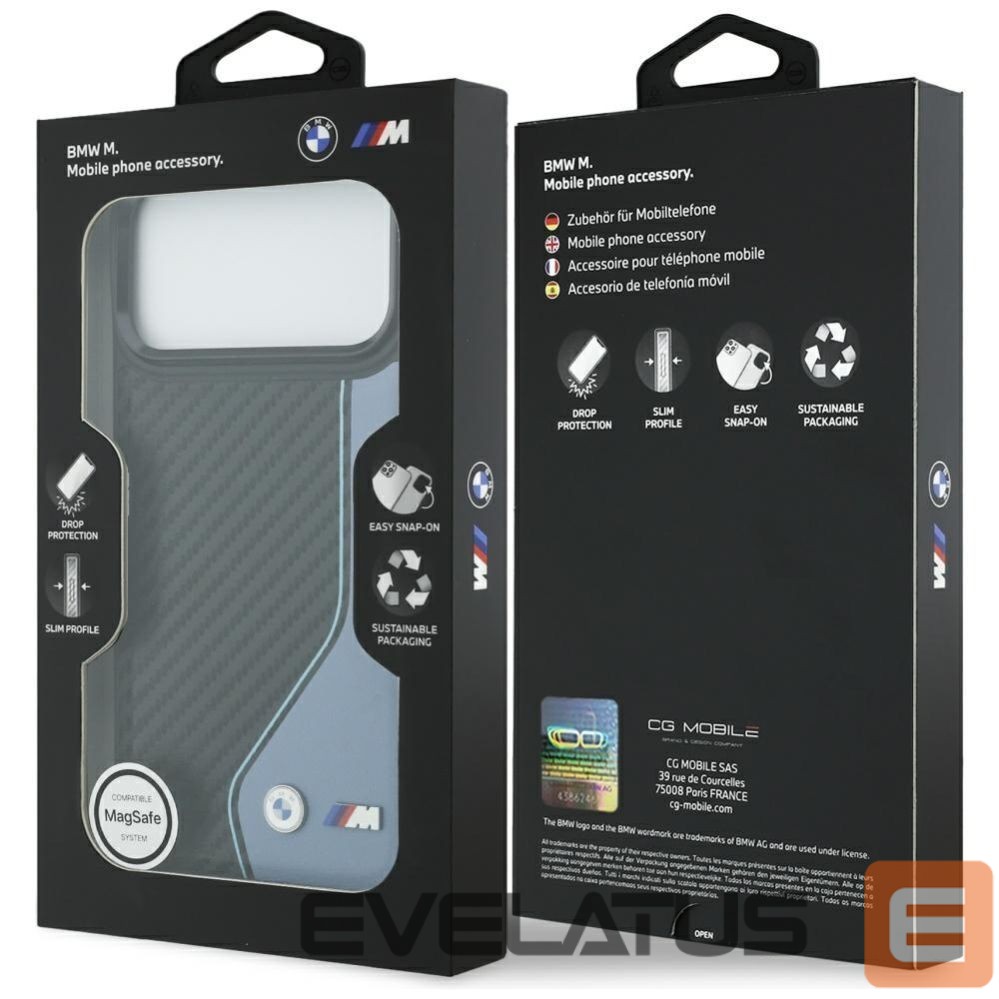 Другие товары BMW BMW M Carbon Logo MagSafe Case for iPhone 17 Pro Max - Blue