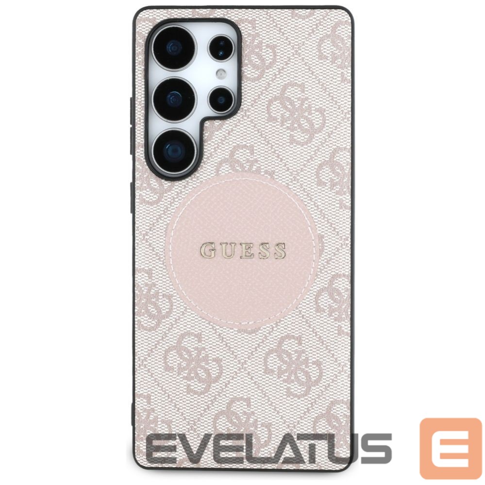 Другие товары Guess Guess 4G Round Patch Classic Logo MagSafe Case for Samsung Galaxy S25 Ultra - Pink