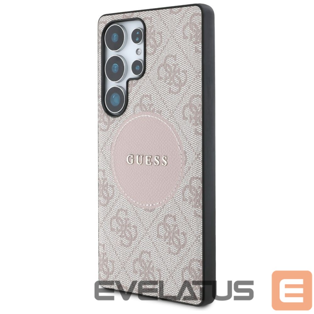 Другие товары Guess Guess 4G Round Patch Classic Logo MagSafe Case for Samsung Galaxy S25 Ultra - Pink