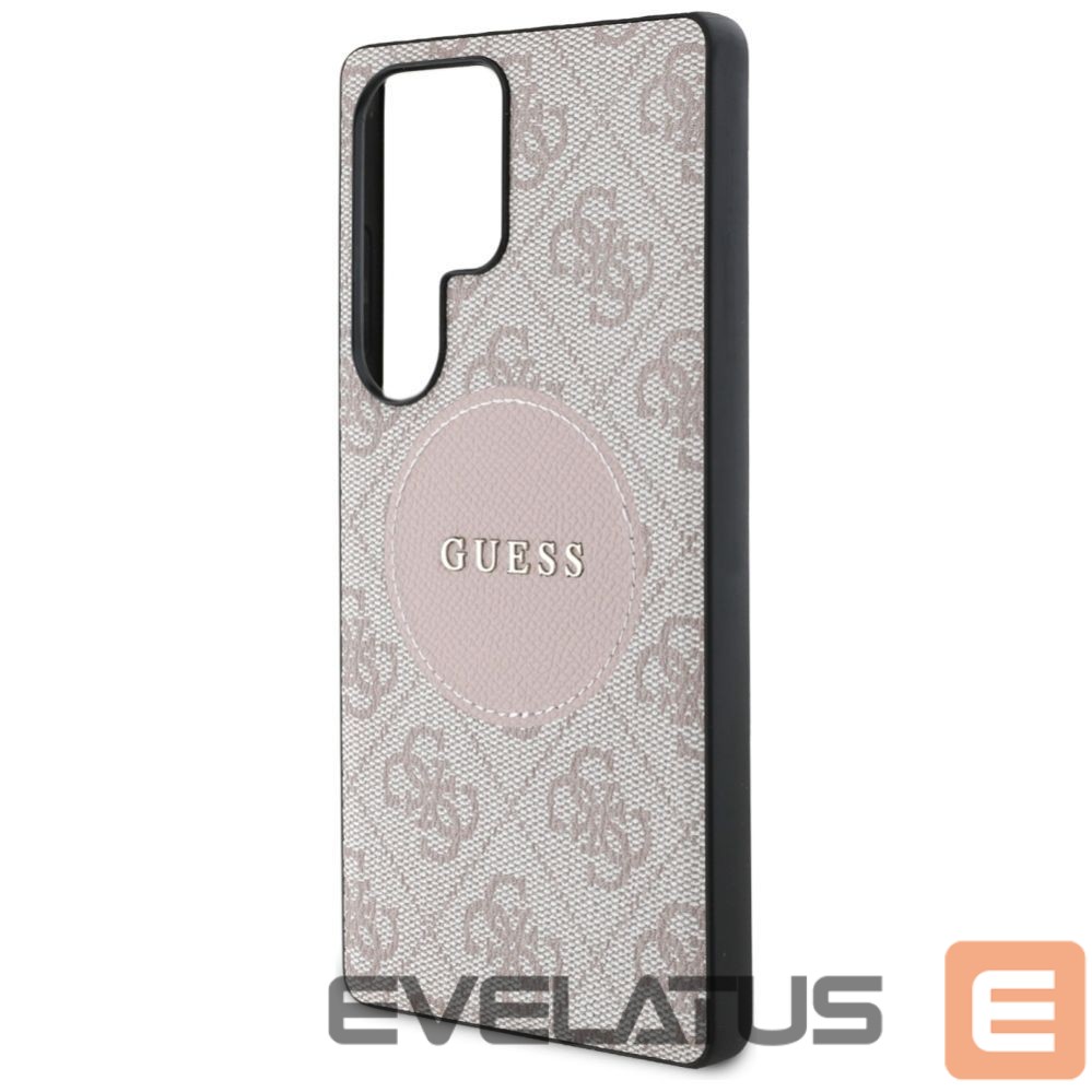 Другие товары Guess Guess 4G Round Patch Classic Logo MagSafe Case for Samsung Galaxy S25 Ultra - Pink