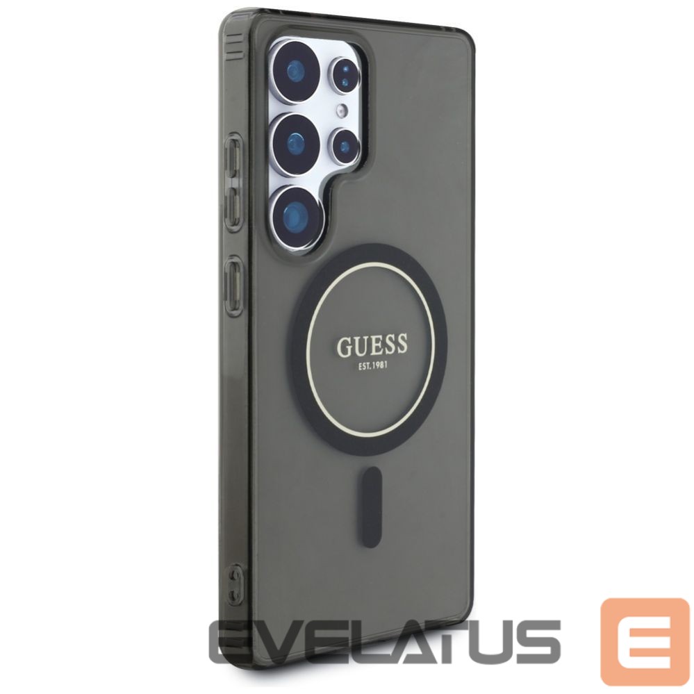 Другие товары Guess Guess Glitter Circle Classic Logo MagSafe case for Samsung Galaxy S25 Ultra black