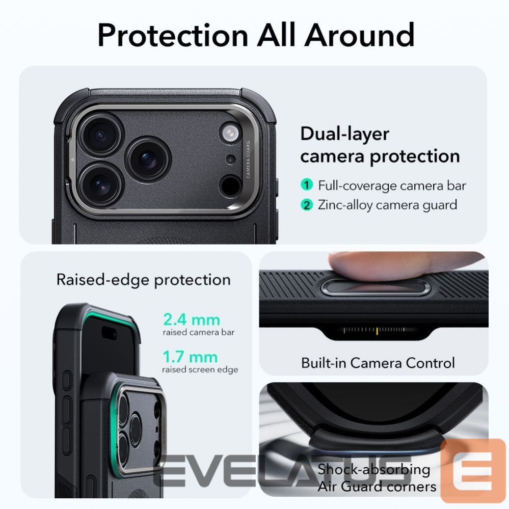 Другие товары ESR ESR Cyber Kickstand MagSafe Case for iPhone 17 Pro - Black