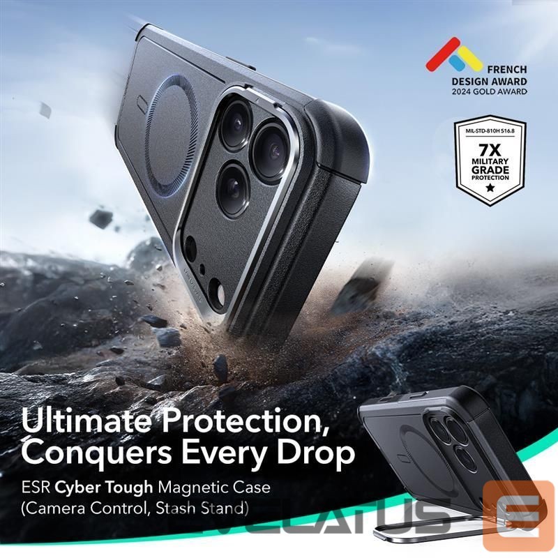 Другие товары ESR ESR Cyber Kickstand MagSafe Case for iPhone 17 Pro - Black