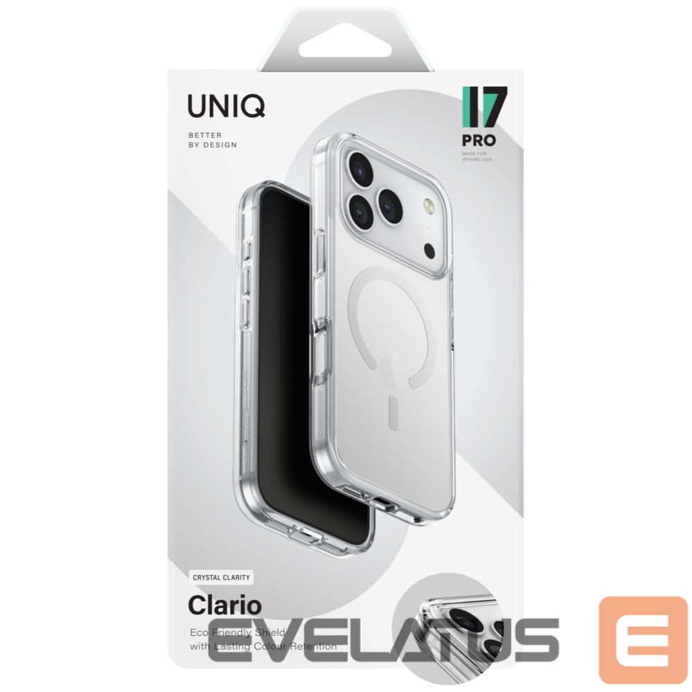 Другие товары UNIQ Uniq Clario Magclick Charging Case for iPhone 17 Pro - Transparent