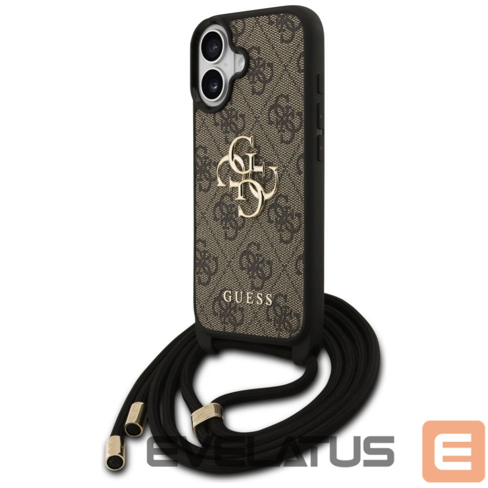 Другие товары Guess Guess 4G Big Logo Cord Stap Crossbody Case for iPhone 17 - Brown