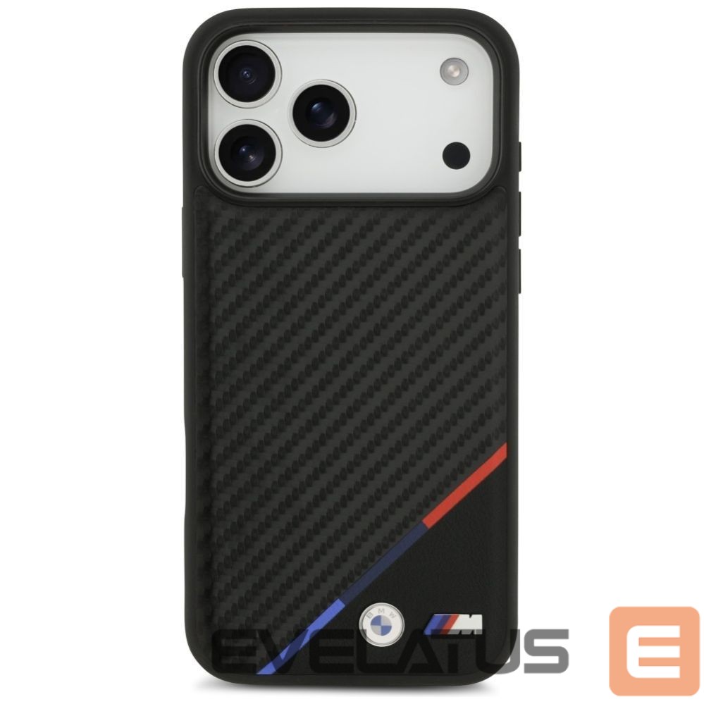 Другие товары BMW BMW M Carbon Tricolor Line MagSafe Case for iPhone 17 Pro Max - Black