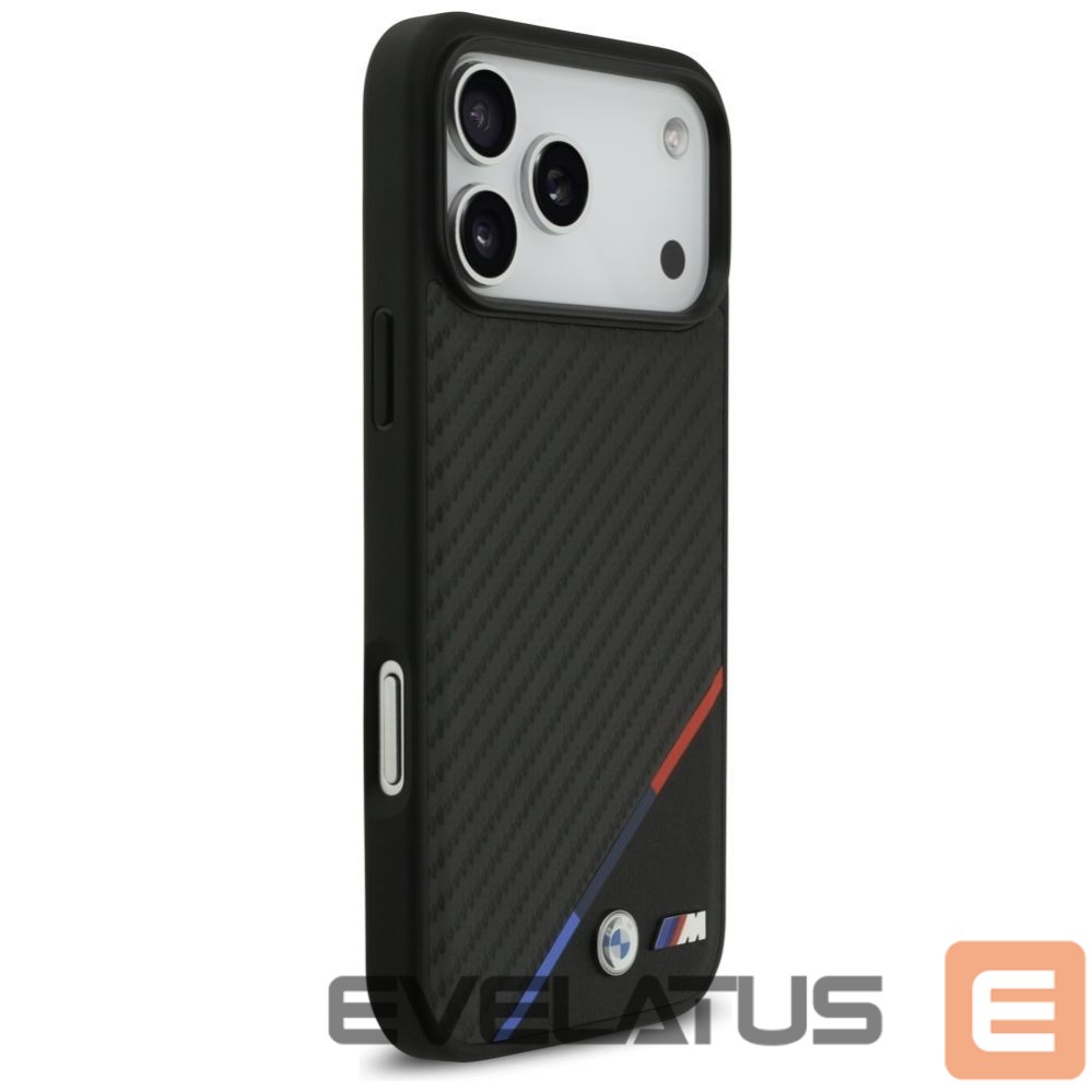 Другие товары BMW BMW M Carbon Tricolor Line MagSafe Case for iPhone 17 Pro Max - Black