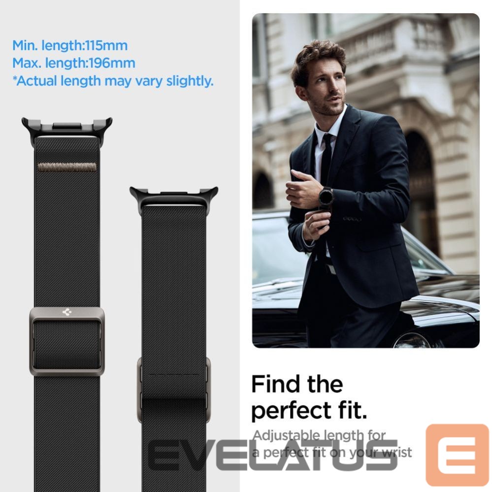 Другие товары Spigen Spigen Fit Lite Strap for Samsung Galaxy Watch 40/44/46 mm - Black