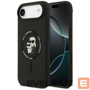 Другие товары Karl Lagerfeld  Karl Lagerfeld Silicone Karl&Choupette Ring MagSafe Case for iPhone 17 Air - Black 